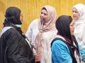 Hj Dewi Kumalasari Ansar Menyambut Kedatangan Jemaah Haji Kloter BTH 01 Debarkasi Batam