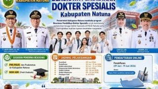 Pemkab Natuna Membuka 7 Kuota Beasiswa Dokter Spesialis, Syaratnya Mengabdi Minimal 20 Tahun